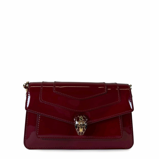 Bvlgari Serpenti Forever Patent Leather Shoulder Bag