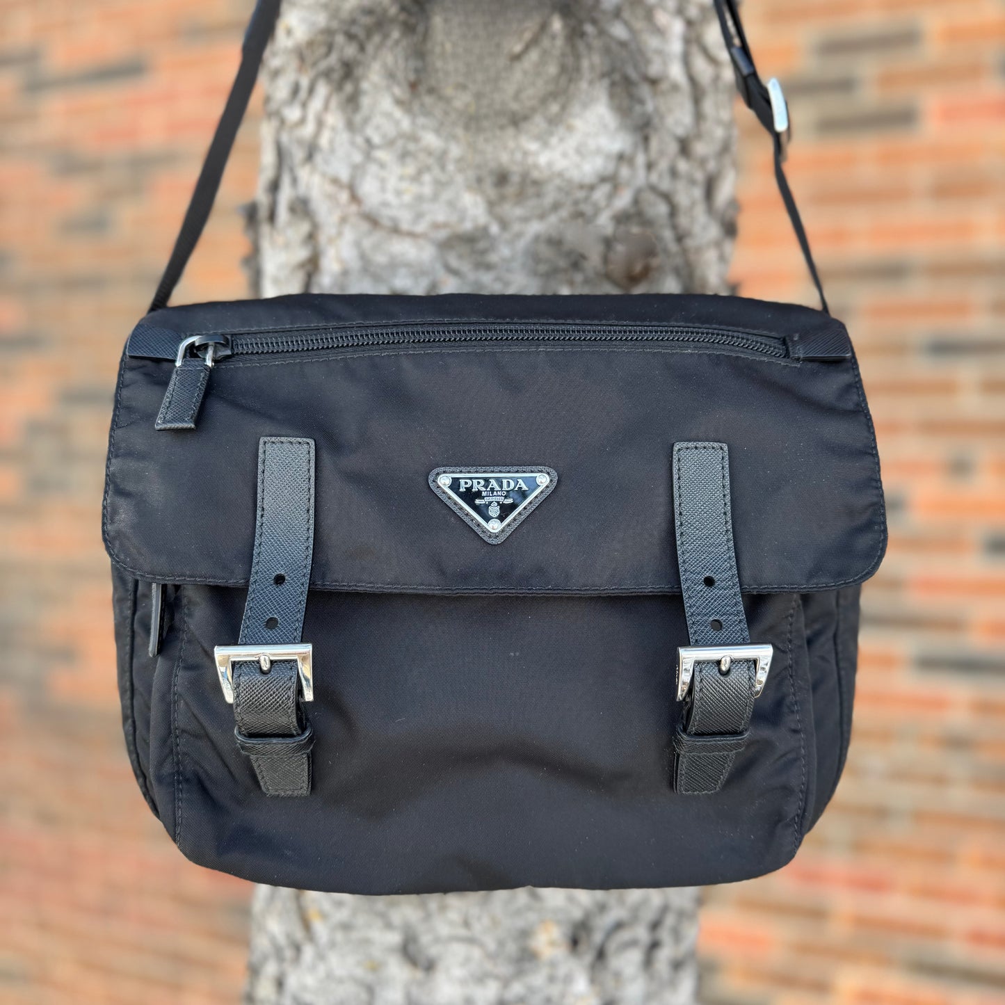 Prada Re-nylon Messenger Crossbody Bag