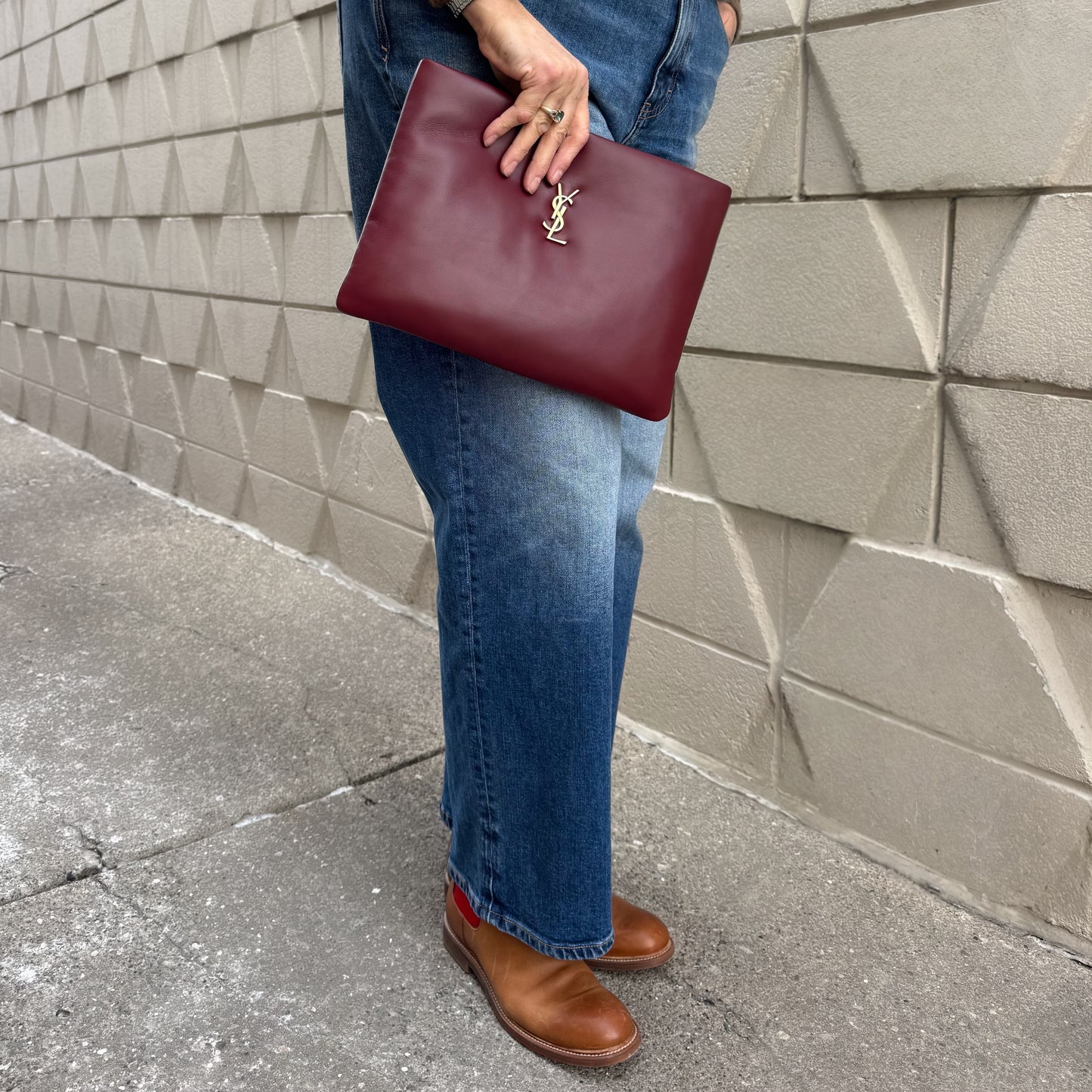 Saint Laurent Calypso Large Clutch