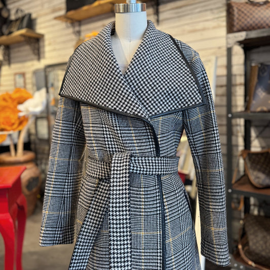 Mackage Mai Houndstooth Wool Coat