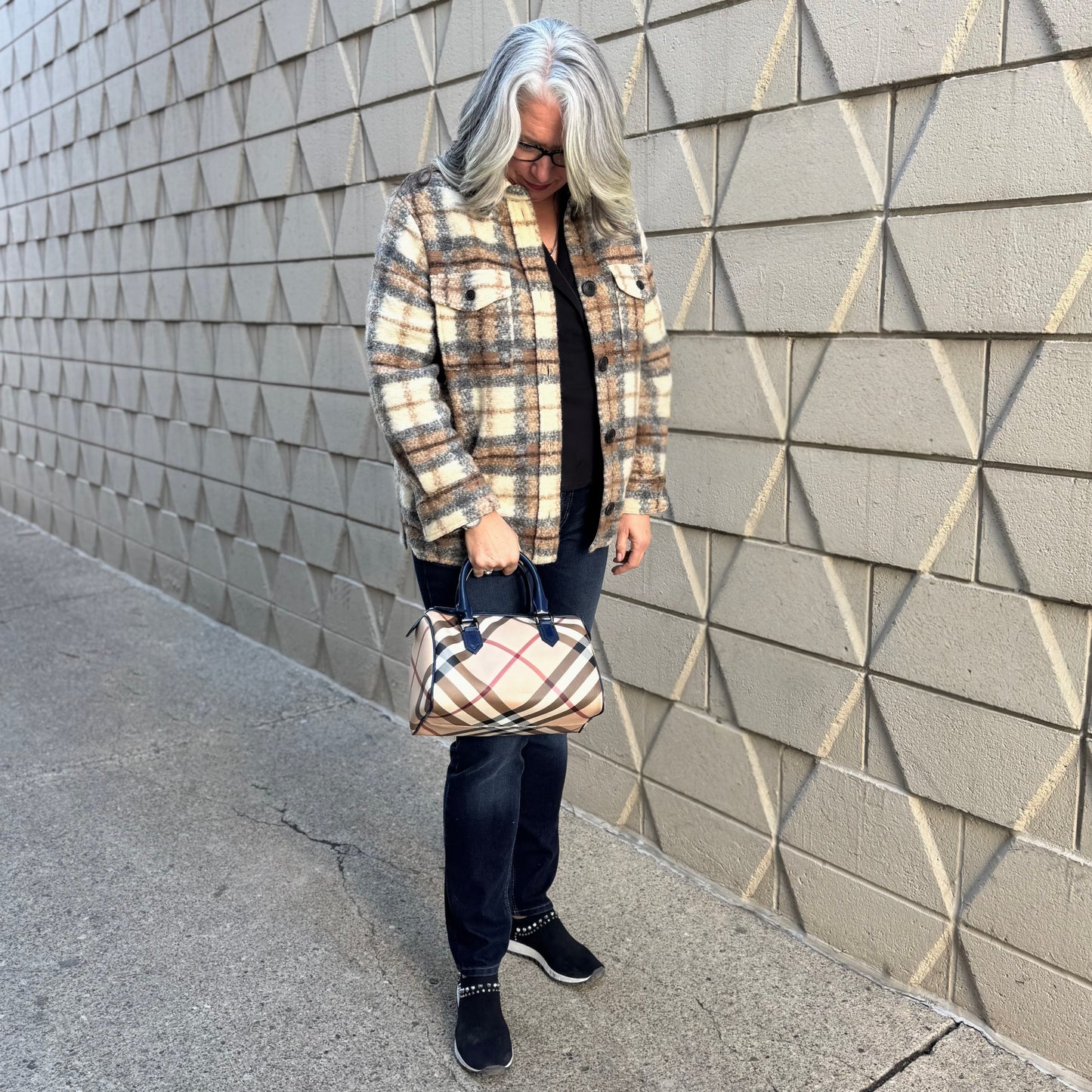 Burberry Check Bowling Bag