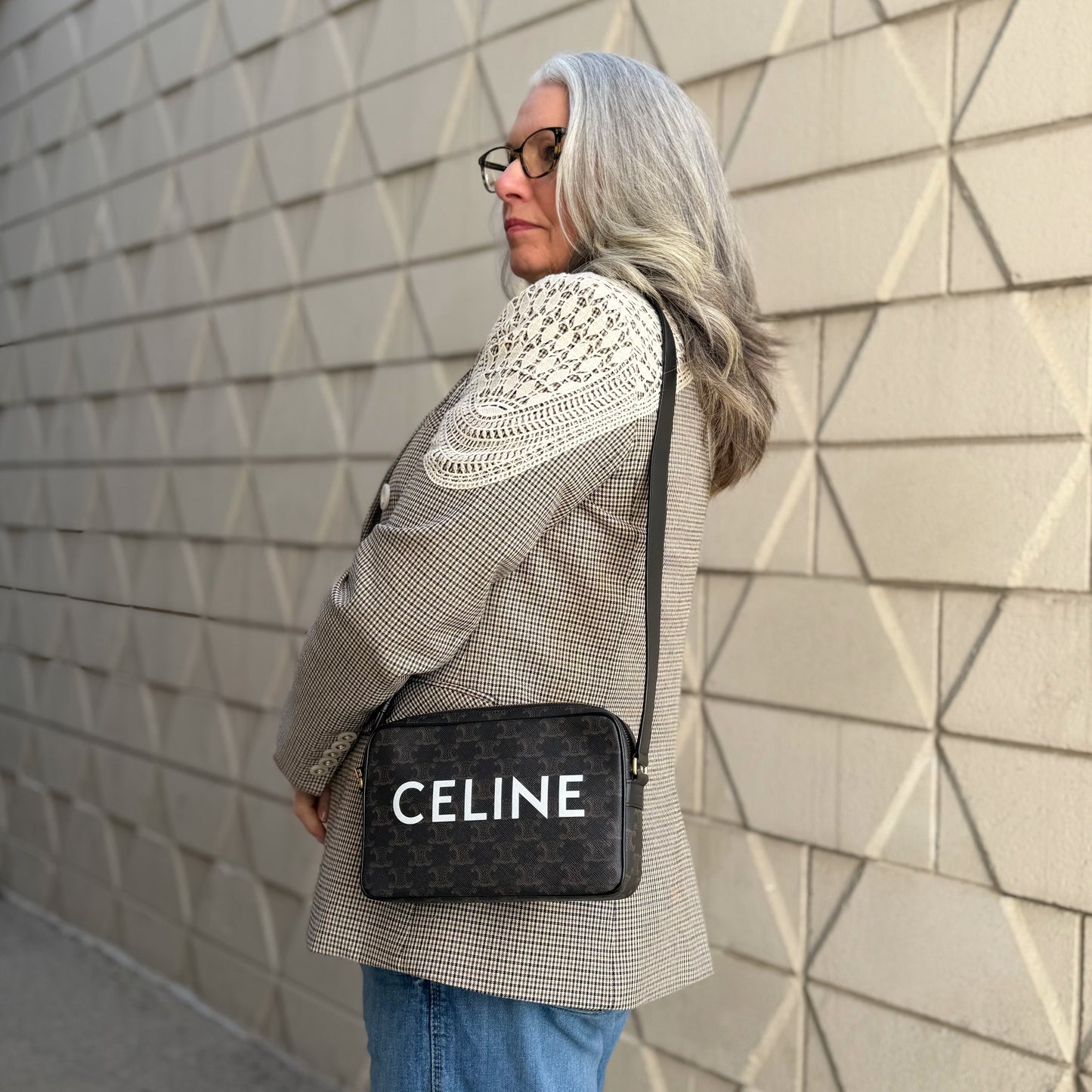 Celine Triomphe Medium Messenger Bag