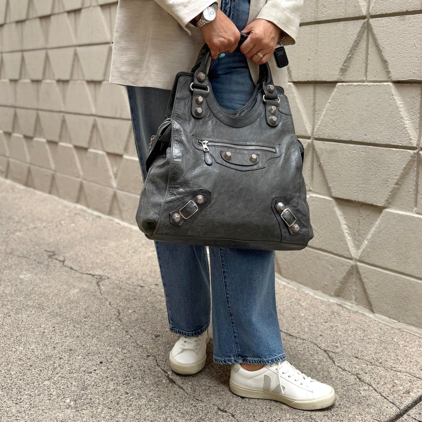 Balenciaga Giant 21 Motocross Hobo Bag