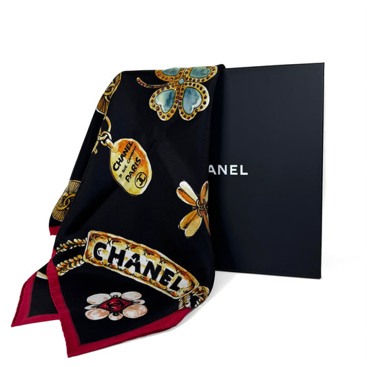 Chanel Jewels Silk Scarf