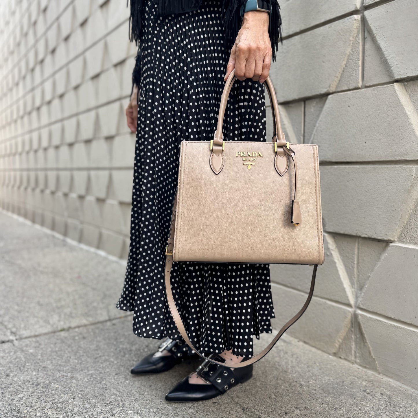 Prada Saffiano Leather Tote Bag