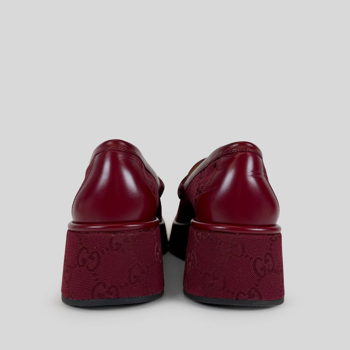 Gucci Ilde GG Canvas Platform Loafers