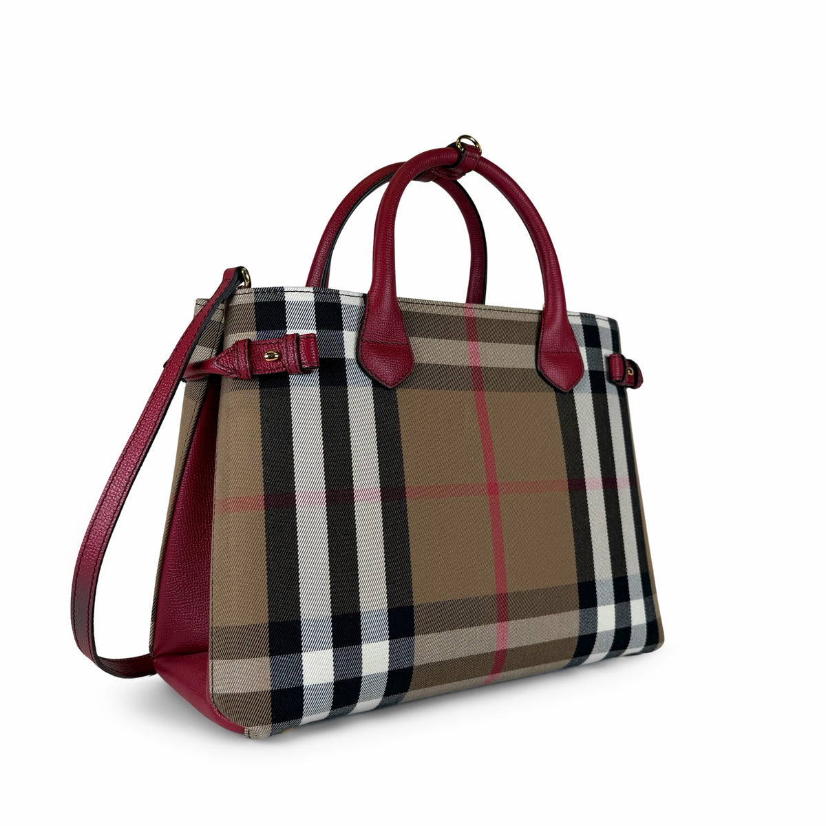 Burberry Check Banner Tote Bag