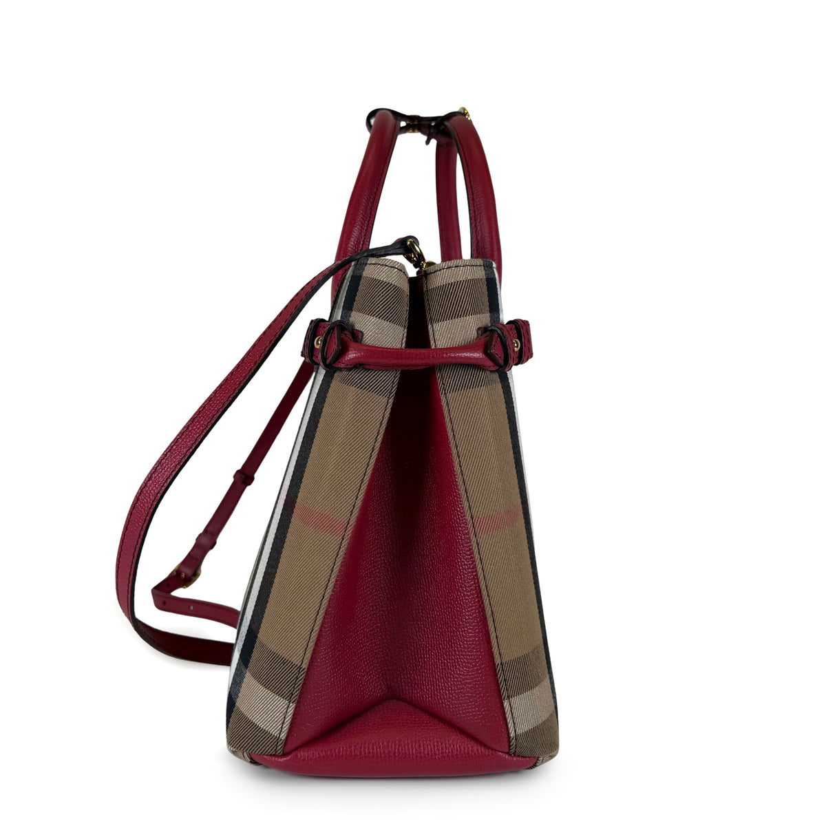 Burberry Check Banner Tote Bag