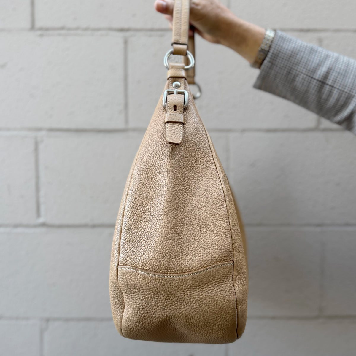 Prada Vitello Daino Hobo Bag