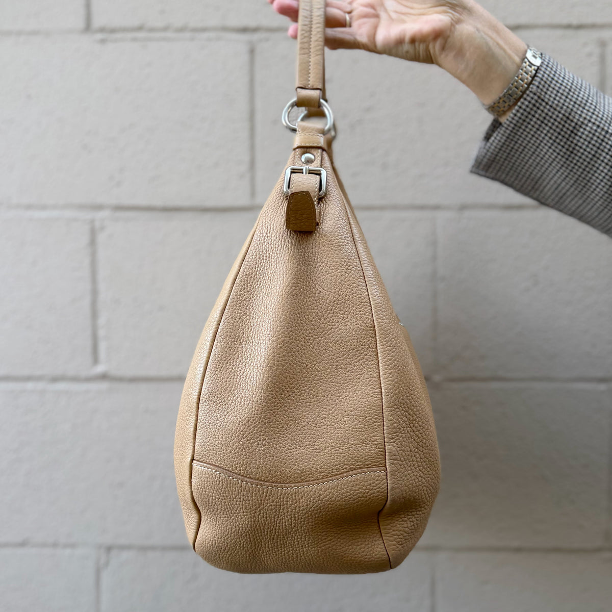 Prada Vitello Daino Hobo Bag