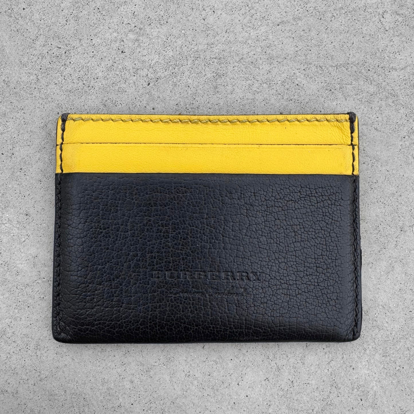 Burberry Two-Tone Leather Card Holder