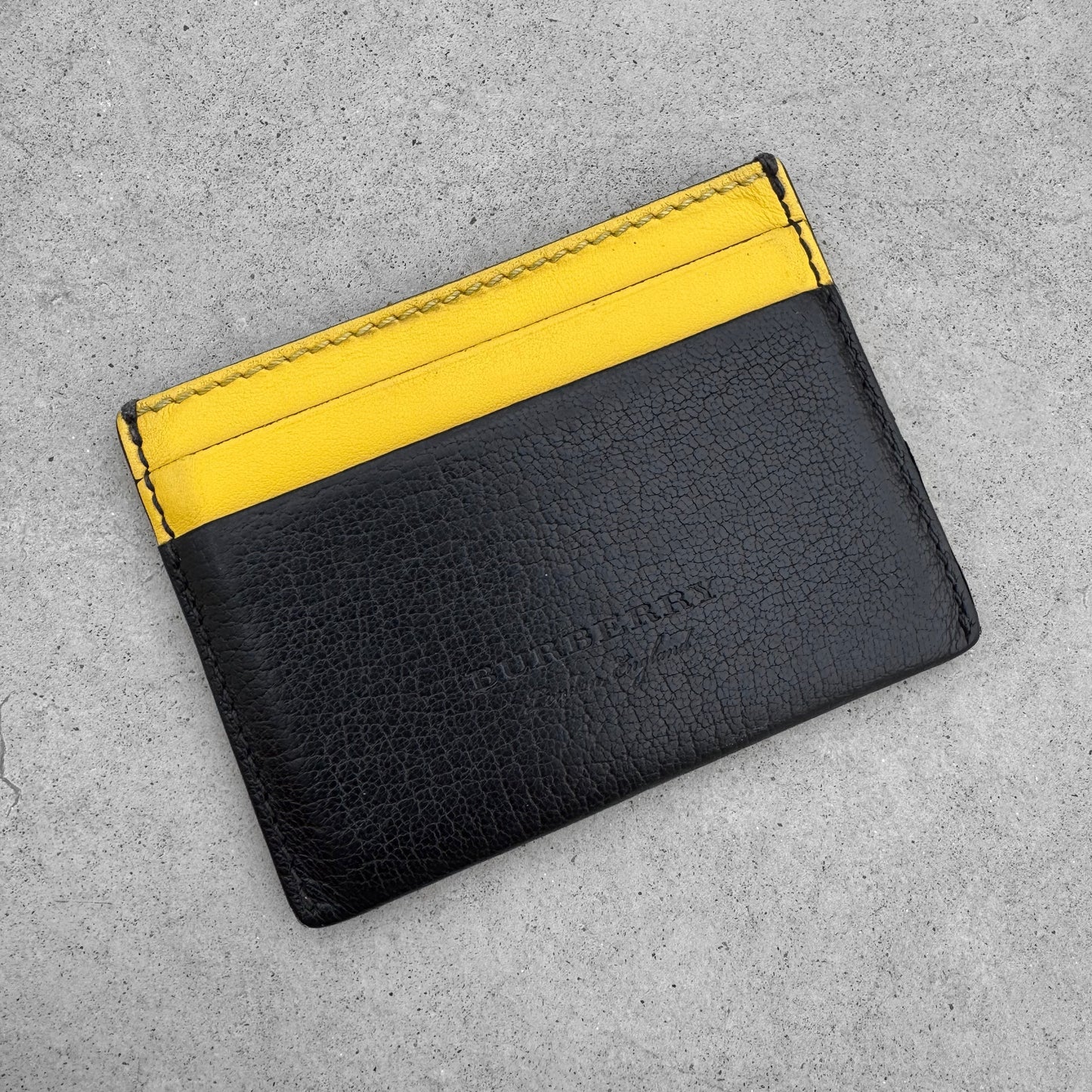 Burberry Two-Tone Leather Card Holder