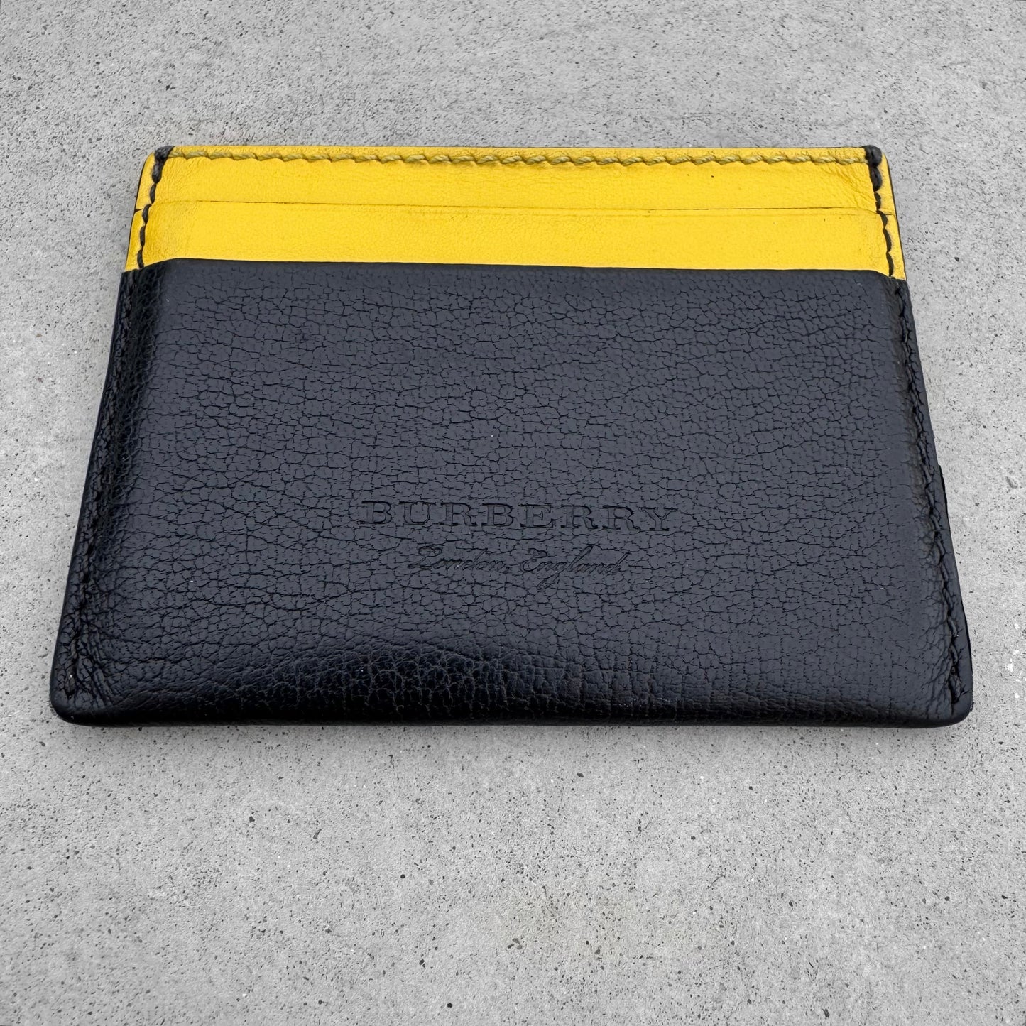 Burberry Two-Tone Leather Card Holder