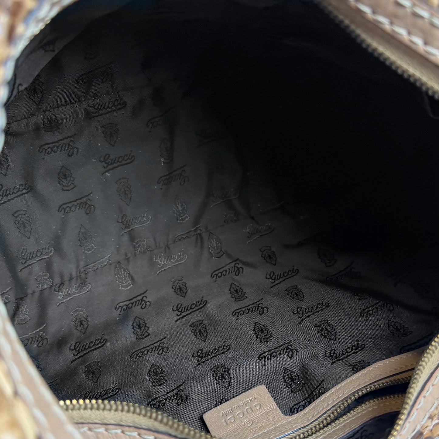 Gucci Jockey Python Hobo Bag