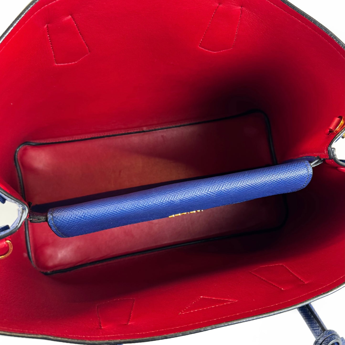 Prada Saffiano Double Handle Bag