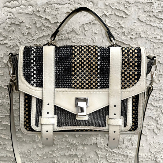 Proenza Schouler PS1 Mixed Woven Satchel