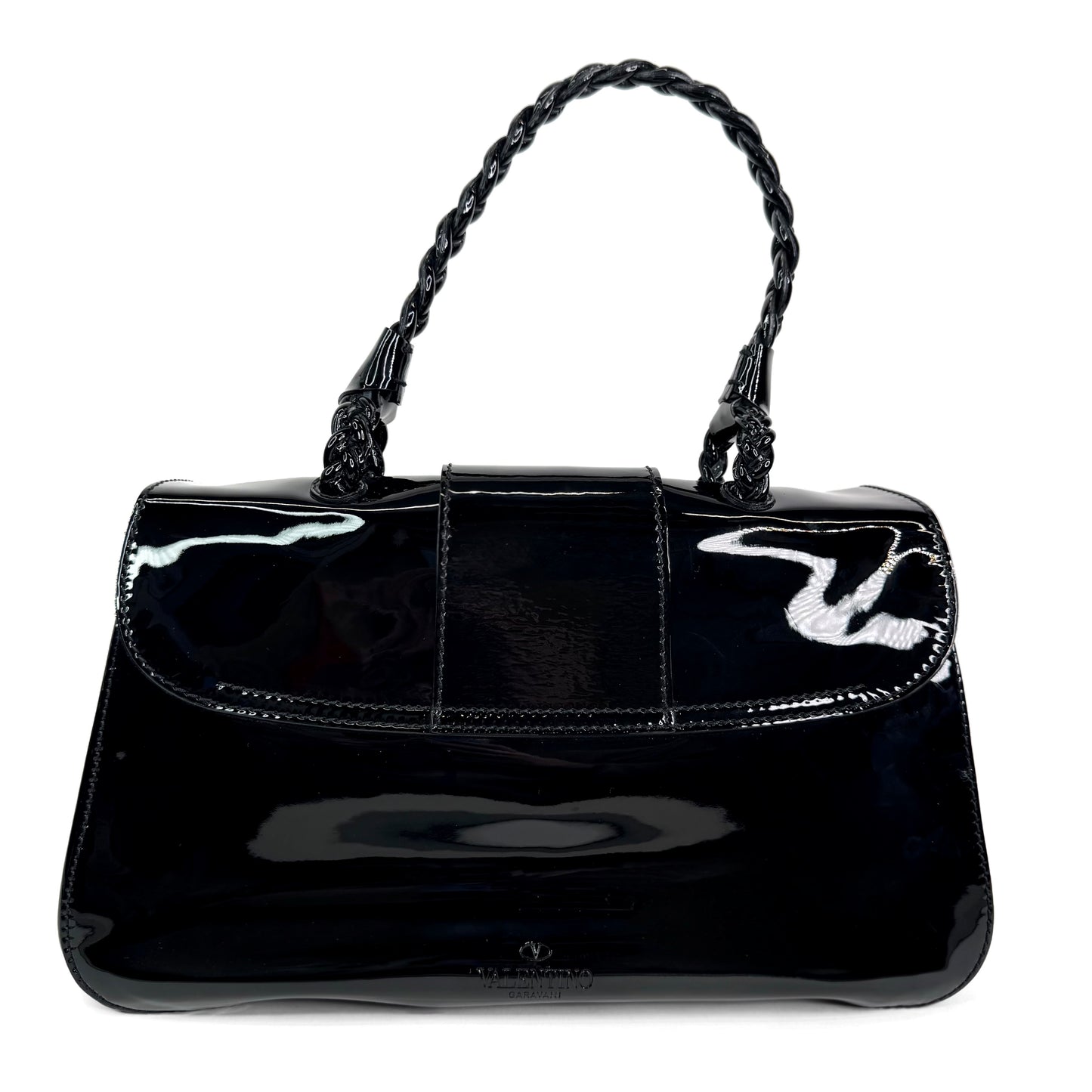 Valentino Garavani Patent Histoire Flap Bag