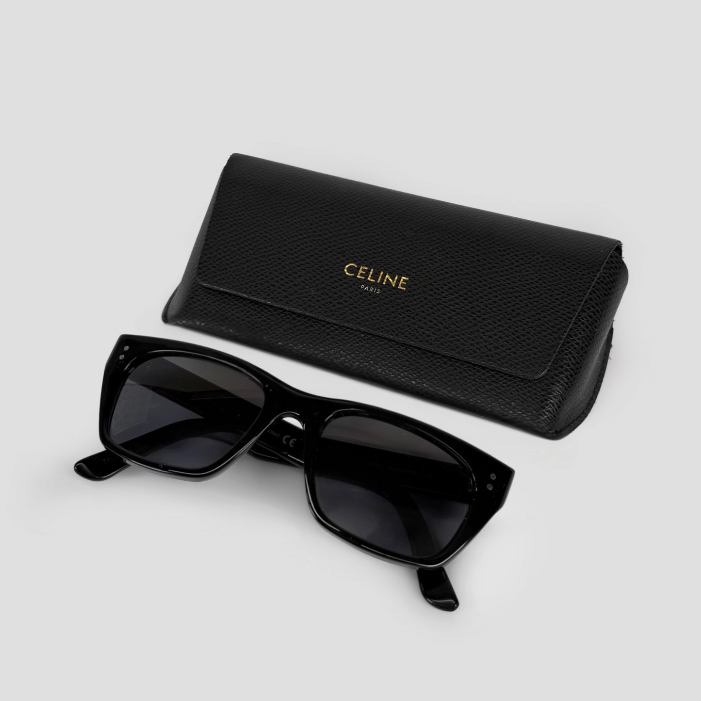 Celine Rectangular Acetate Sunglasses
