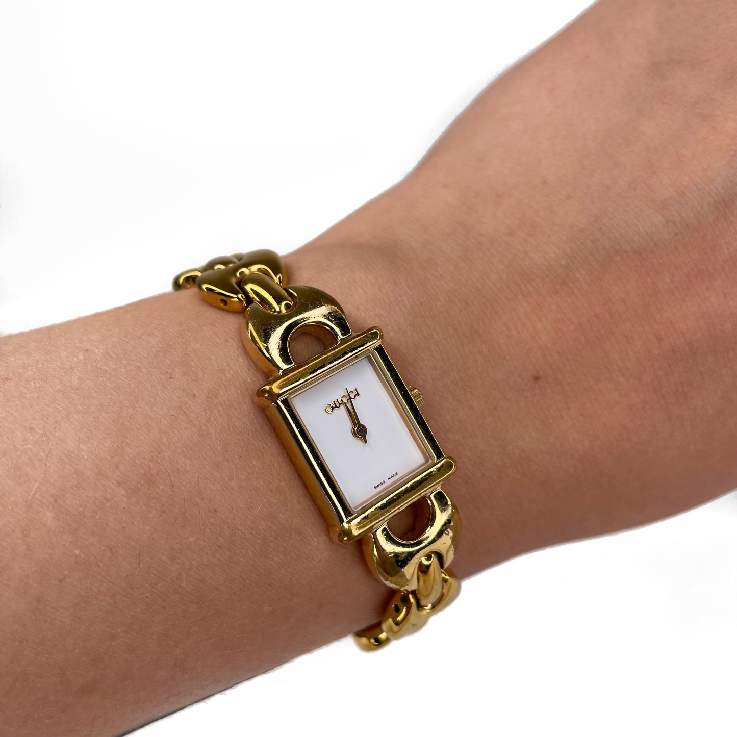 Gucci Vintage Gold toned Chain Watch