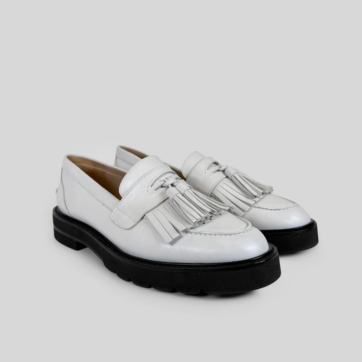 Stuart Weitzman Mila Lift Tassel Loafers