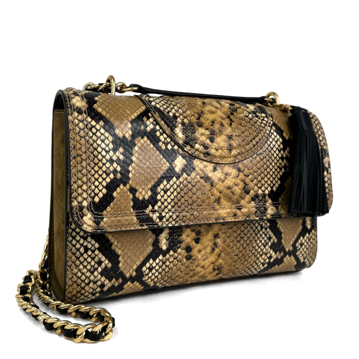 Tory Burch Fleming Exotic Convertible Shoulder Bag