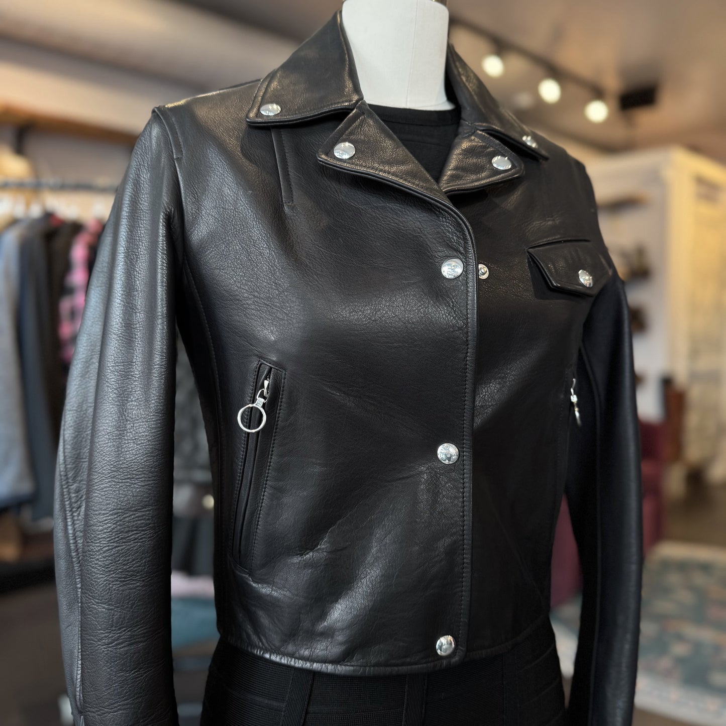 Alexander Wang Buttoned Moto Jacket