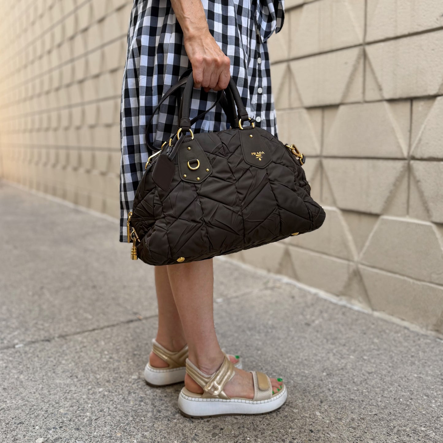 Prada Tessuto Bowling Bag