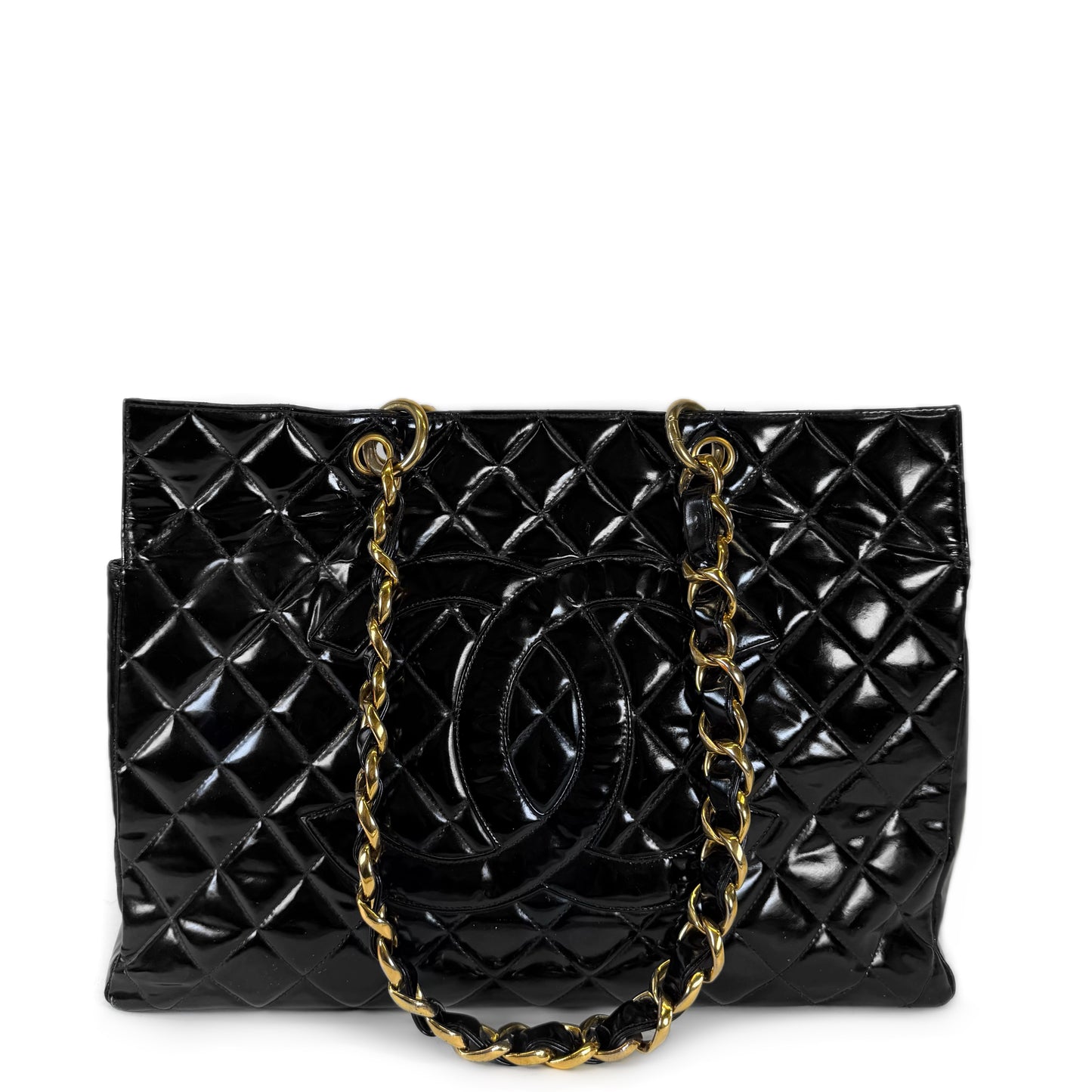 Chanel Timeless Patent Grand Shopping Tote