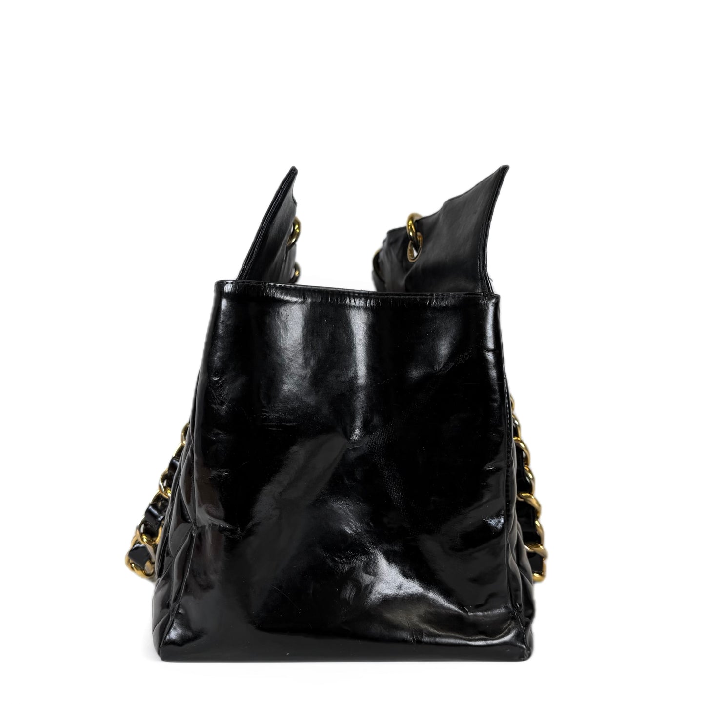 Chanel Timeless Patent Grand Shopping Tote