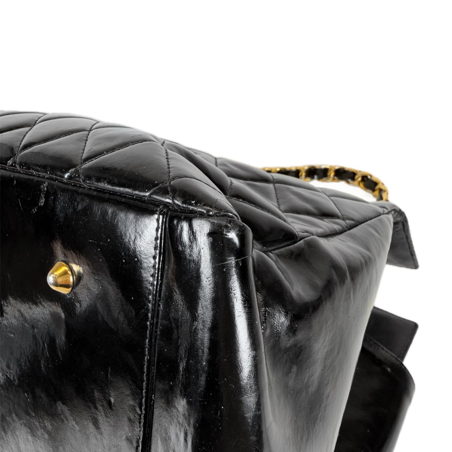 Chanel Timeless Patent Grand Shopping Tote