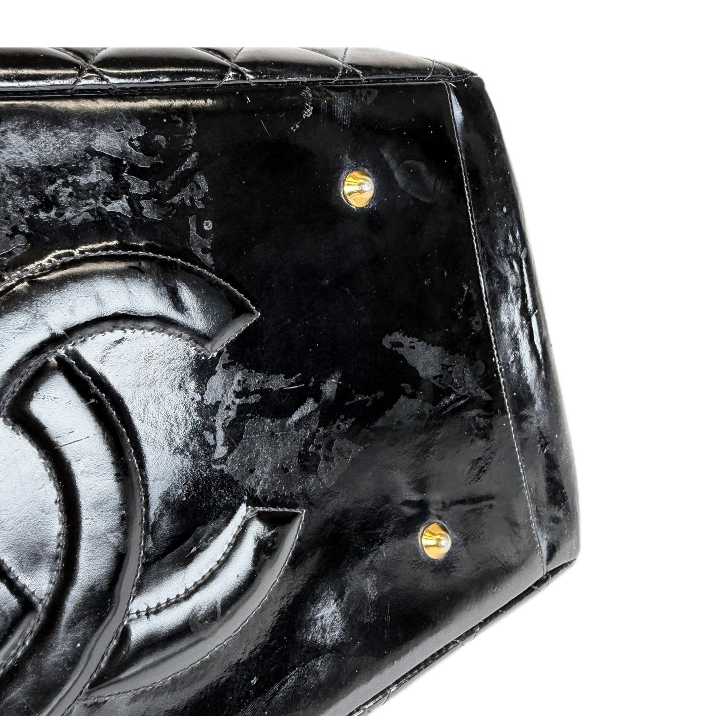 Chanel Timeless Patent Grand Shopping Tote
