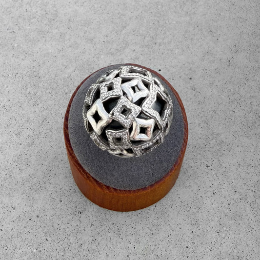 David Yurman Diamond Quatrefoil Dome Ring