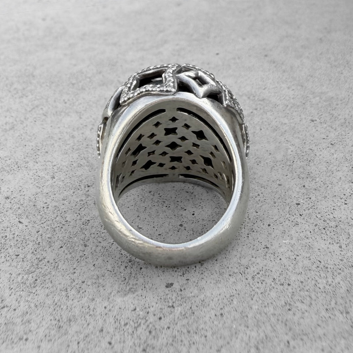 David Yurman Diamond Quatrefoil Dome Ring
