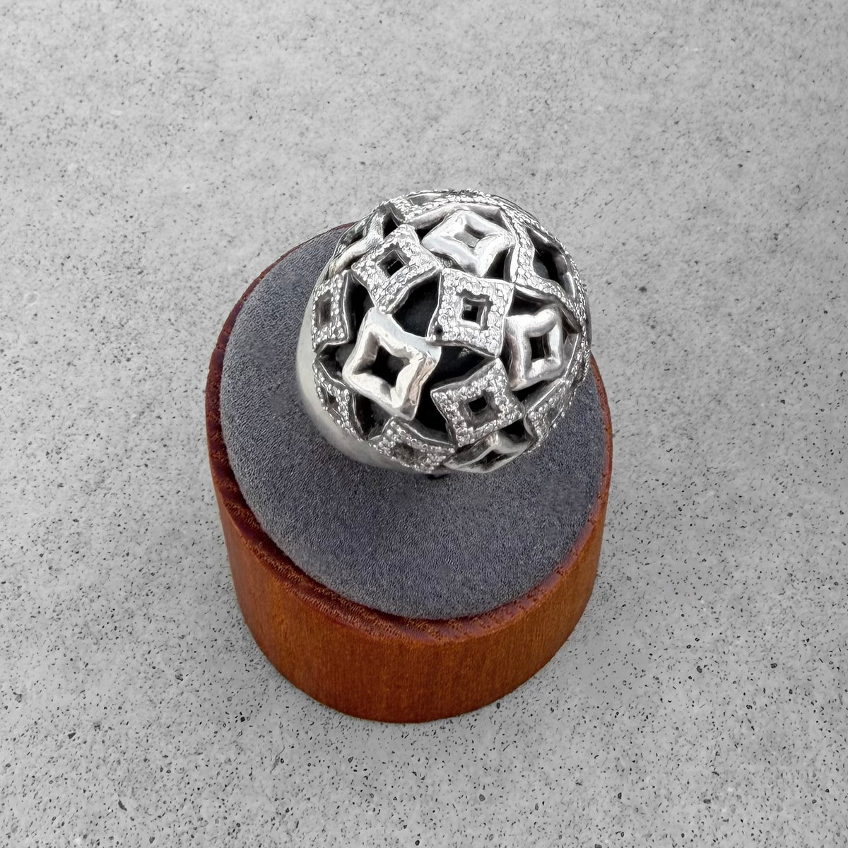 David Yurman Diamond Quatrefoil Dome Ring