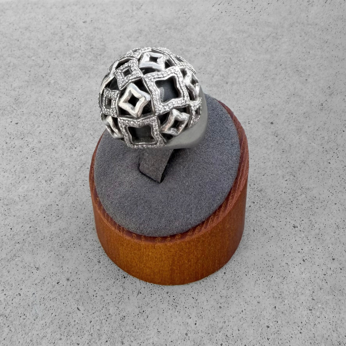 David Yurman Diamond Quatrefoil Dome Ring
