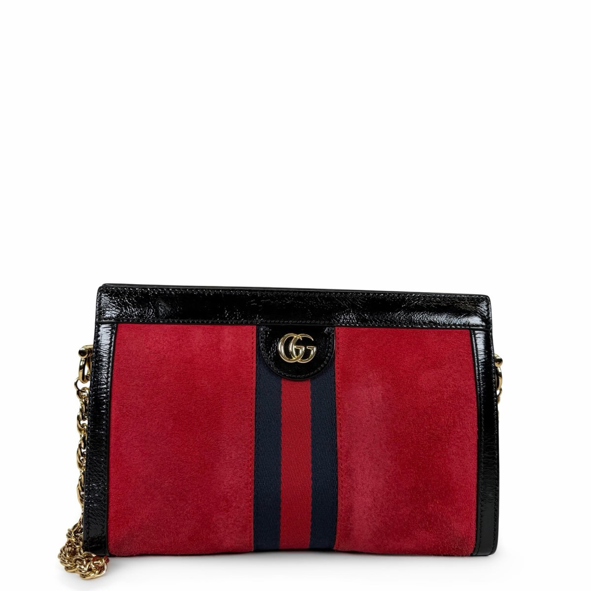 Gucci Ophidia Suede Web Small Bag