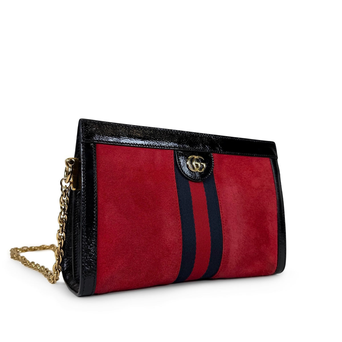 Gucci Ophidia Suede Web Small Bag