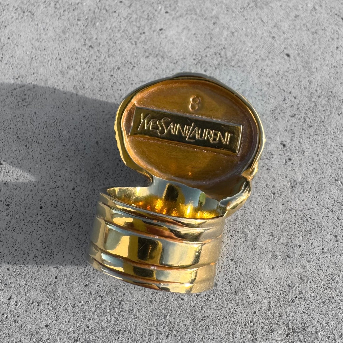 Yves Saint Laurent Arty Turquoise Cabochon Ring