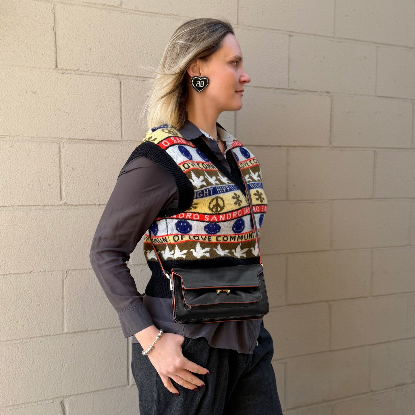 Marni Trunk Soft East-West Crossbody Bag