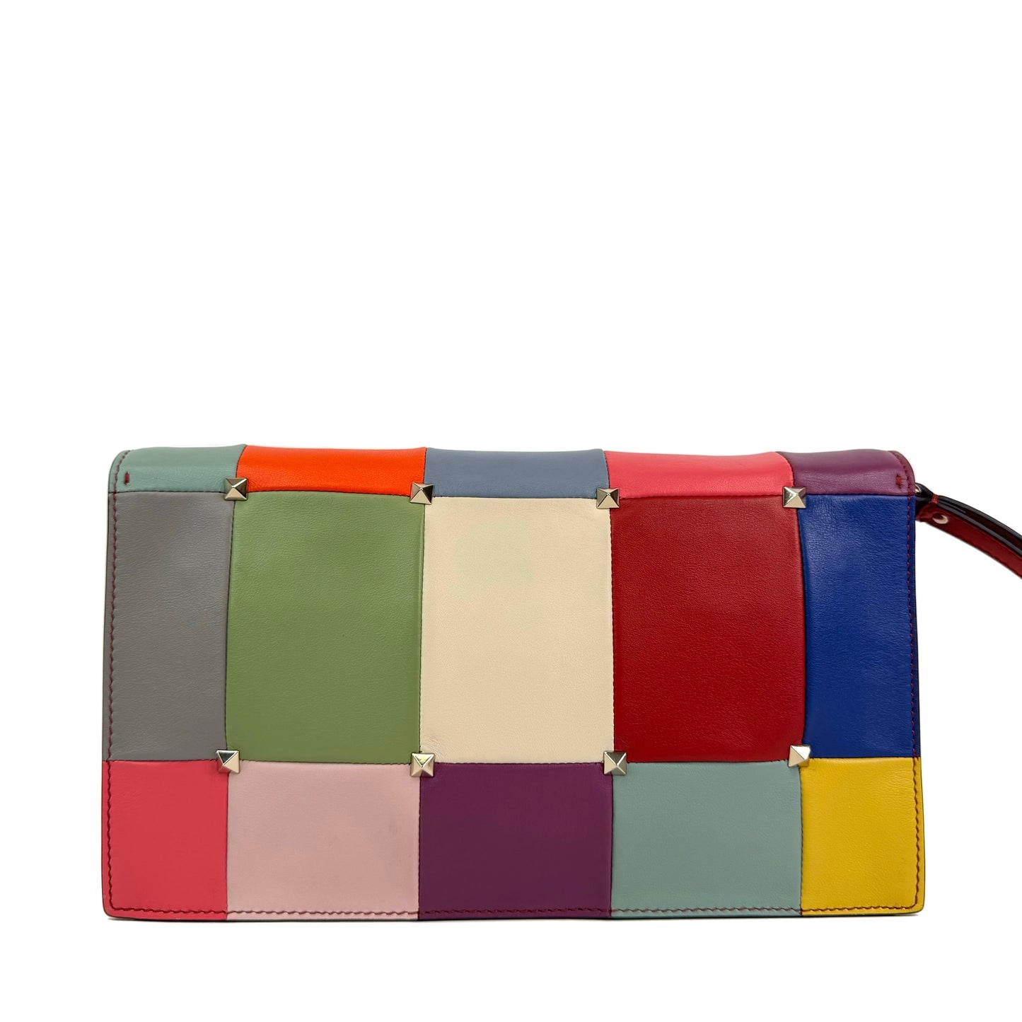 Valentino Garavani Multicoloured Puzzlestud Clutch