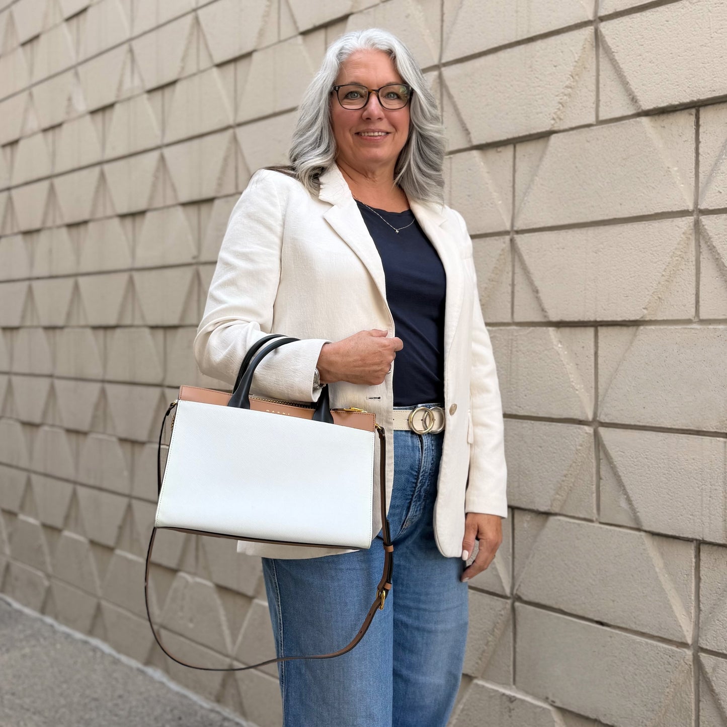 Marni Tricolor Satchel Bag
