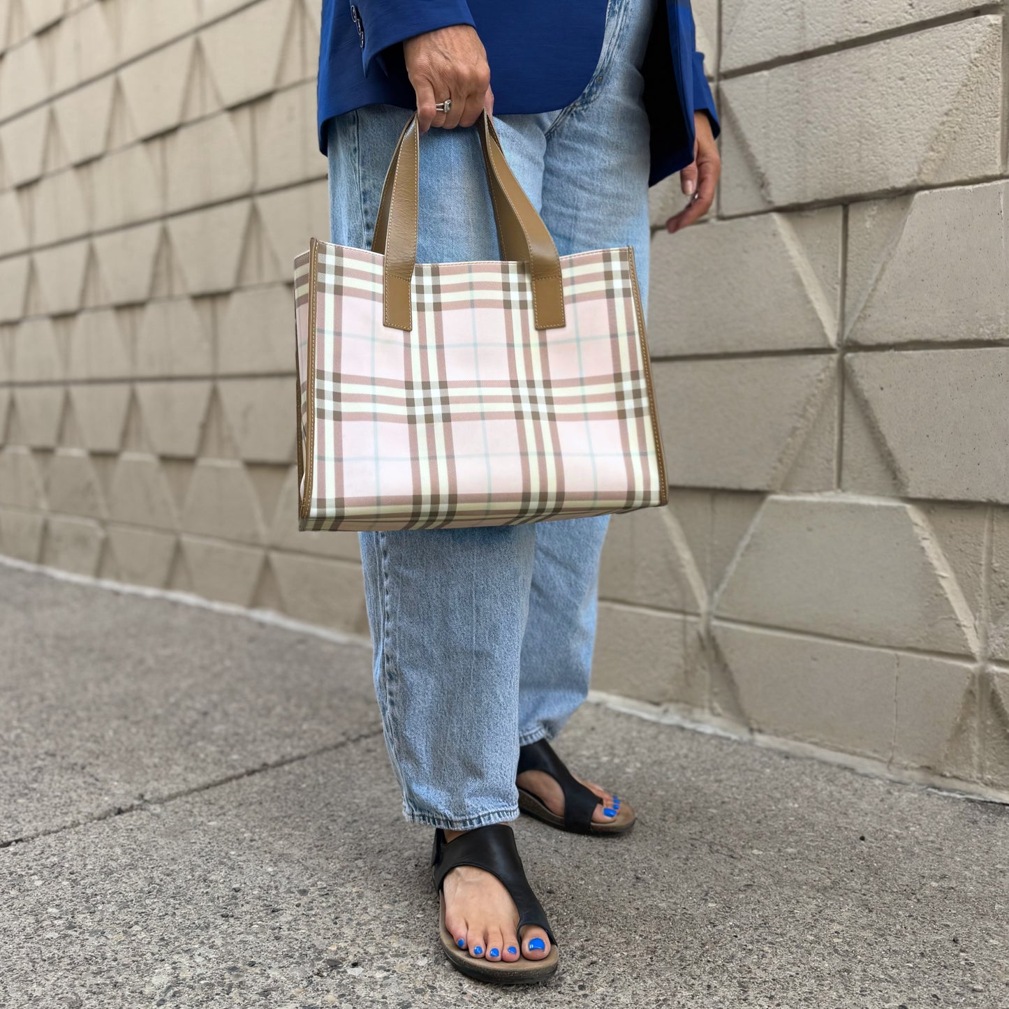 Burberry London Nova Check Tote Bag