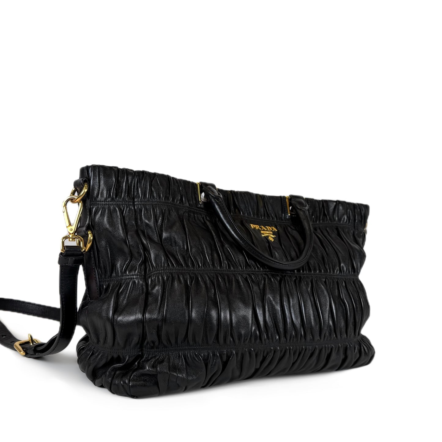 Prada Nappa Gaufre Leather Tote Bag