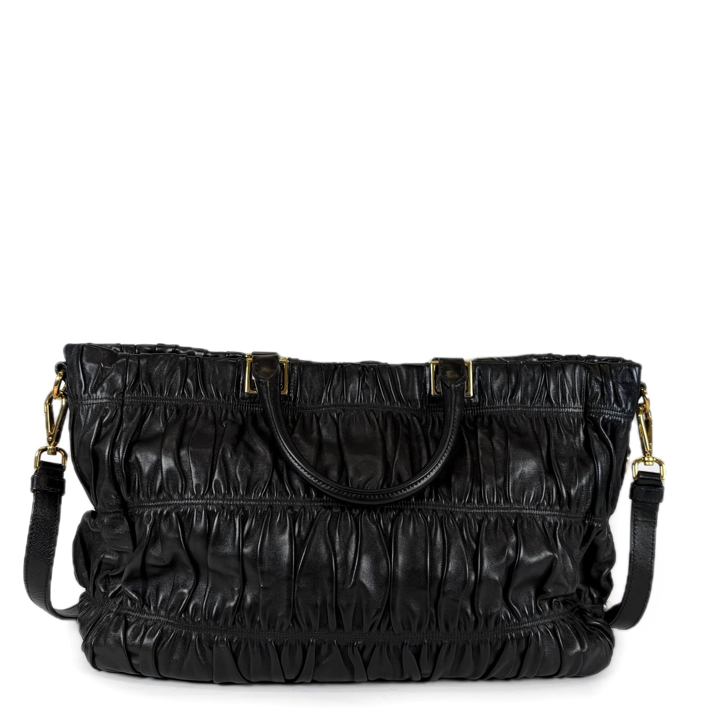 Prada Nappa Gaufre Leather Tote Bag