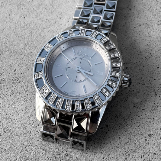 Christian Dior Christal Diamond Stainless Steel Watch