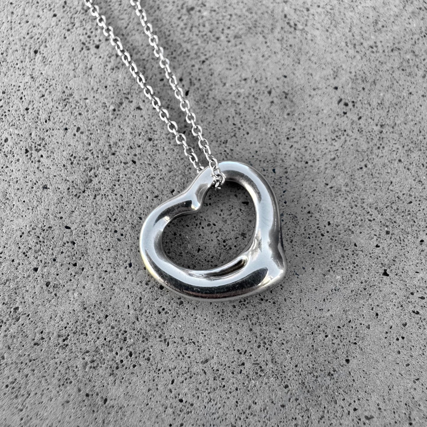 Tiffany & Co. Elsa Peretti Floating Heart Necklace