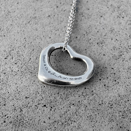 Tiffany & Co. Elsa Peretti Floating Heart Necklace