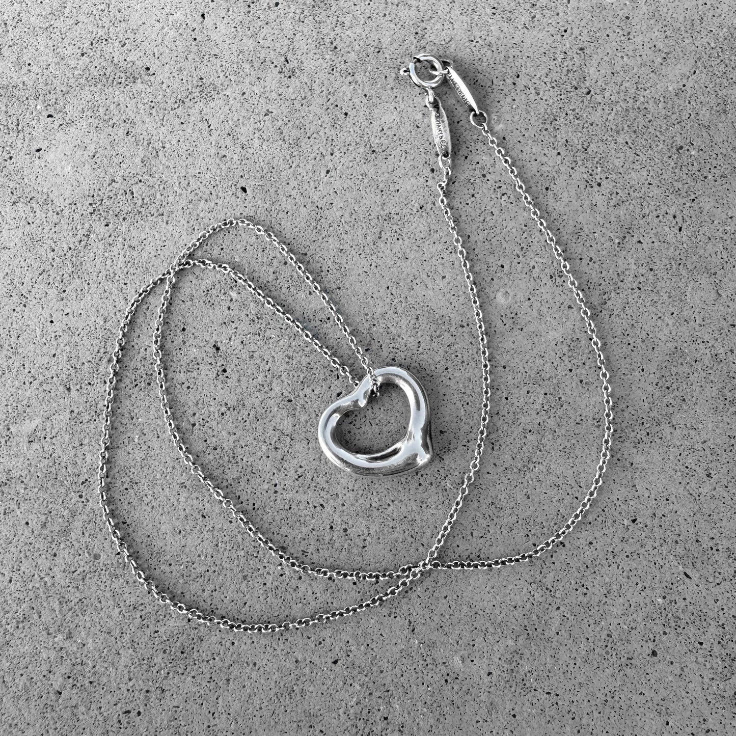 Tiffany & Co. Elsa Peretti Floating Heart Necklace