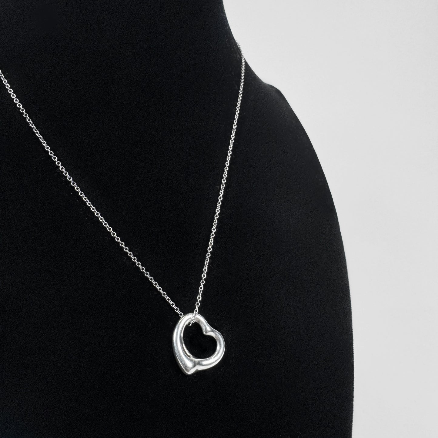 Tiffany & Co. Elsa Peretti Floating Heart Necklace