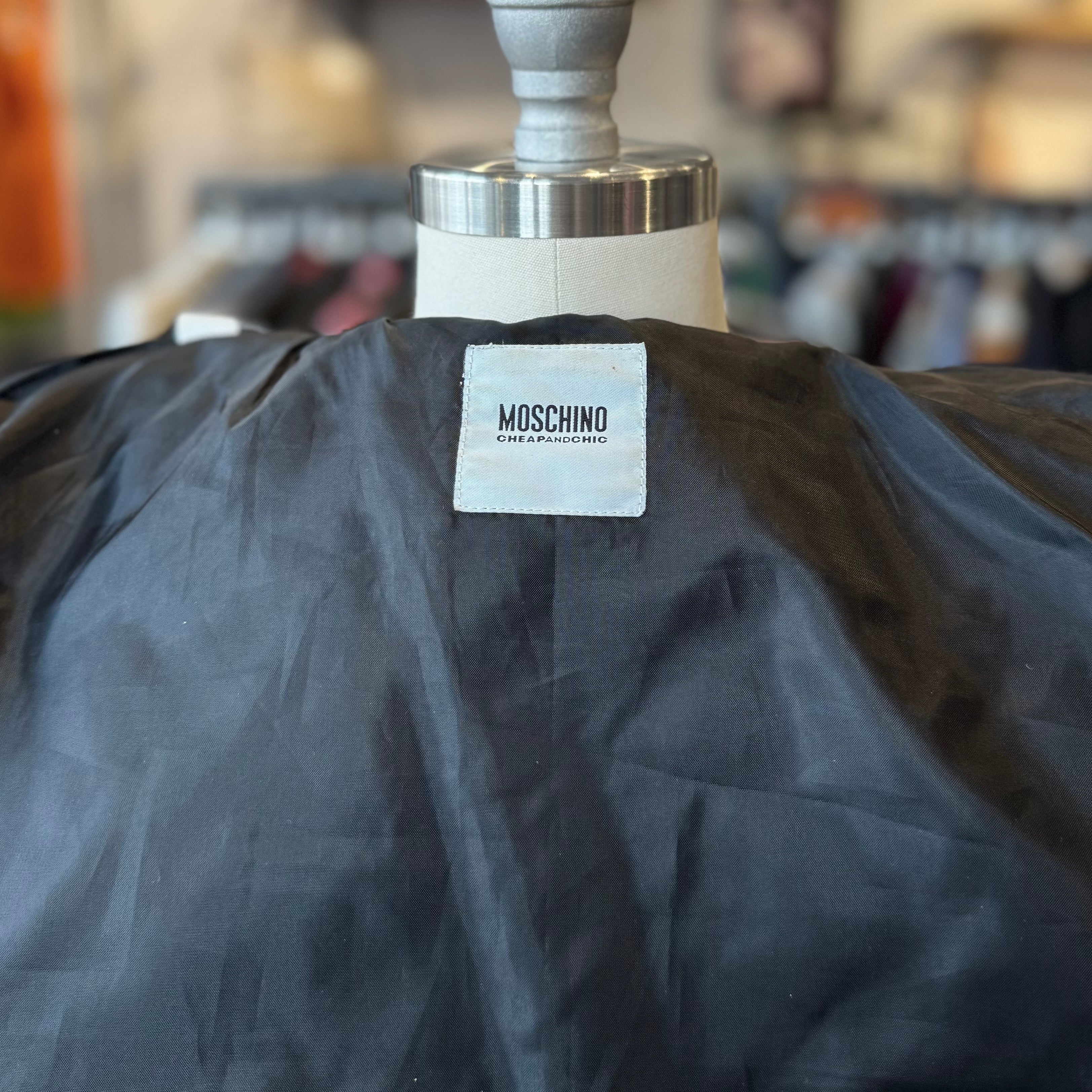 Moschino Cheap and Chic Cropped Quilted Leather Jacket – Wilder's